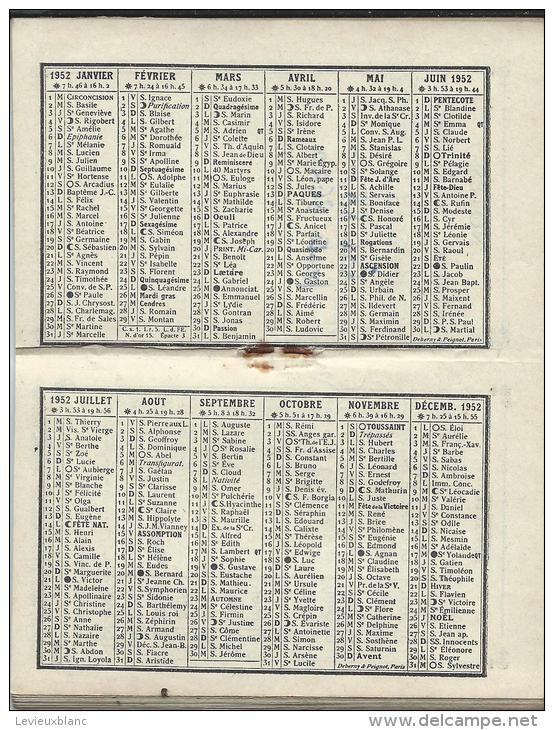 Calendrier -Agenda / Orphelinat Des Chemins De Fer Français/ Paris/ Flamand/ 1952  CAL121 - Kleinformat : 1941-60