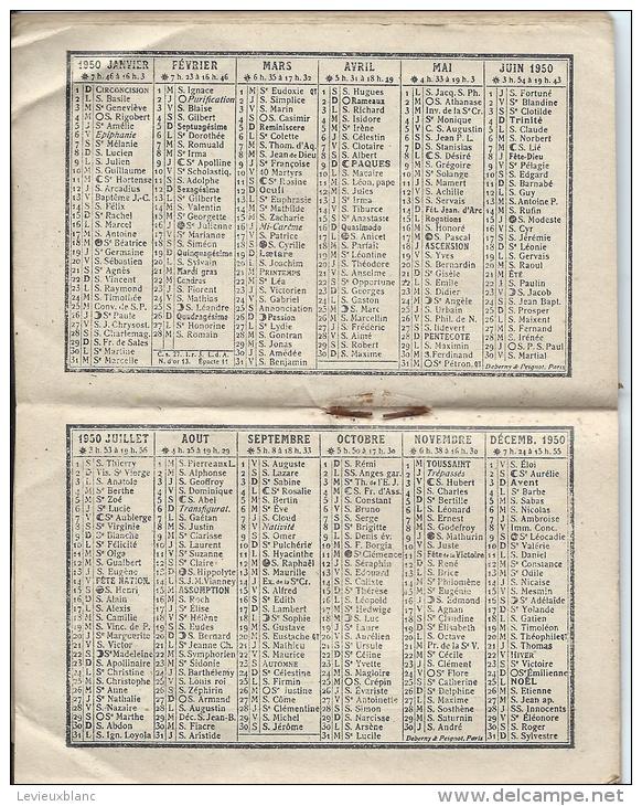 Calendrier -Agenda / Orphelinat Des Chemins De Fer Français/ Paris/ Flamand/ 1950     CAL122 - Petit Format : 1941-60