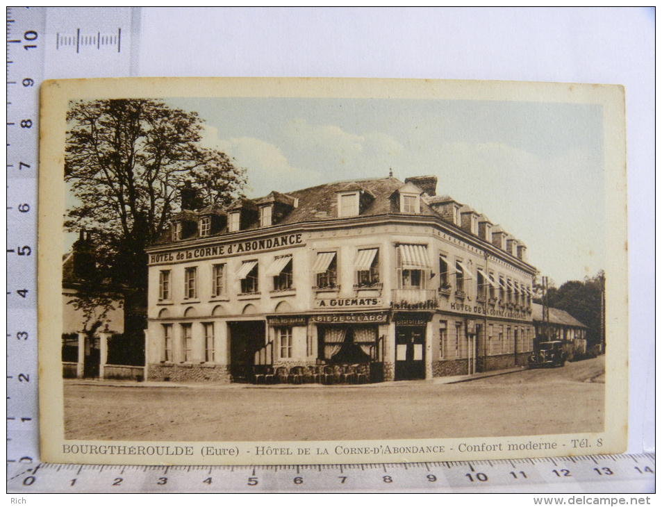 CPA (27) Eure - Bourgtheroulde - Hôtel De La Corne D'Abondance - A GUEMATS - Bourgtheroulde