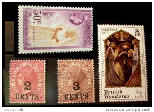 (005) Belize / Br. Honduras  Small Lot Including Classics   * / ** / M(n)h  Michel 14,16,149 - Belize (1973-...)