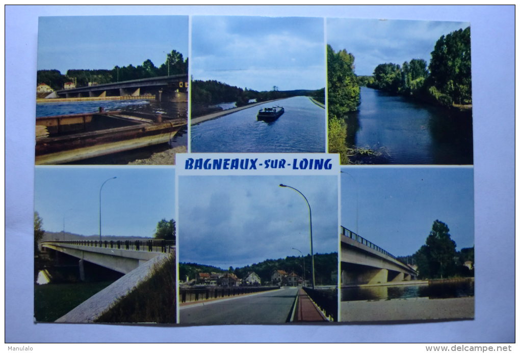 D 77 - Bagneaux Sur Loing - Le Nouveau Pont Sur Le Loing Et Le Canal, Divers Aspects - Batellerie - Bagneaux Sur Loing