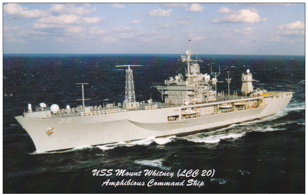 Warship USS Mount Whitney LCC 20 Flagship For Commander, Second Fleet - Warships