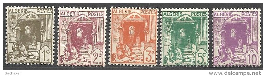 1926  Alg. N° 34 à 38  Nf** .  Vues D´Alger . - Altri & Non Classificati