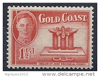 130403500  GOLD COAST GB  YVERT Nº   130  *  MH - Côte D'Or (...-1957)