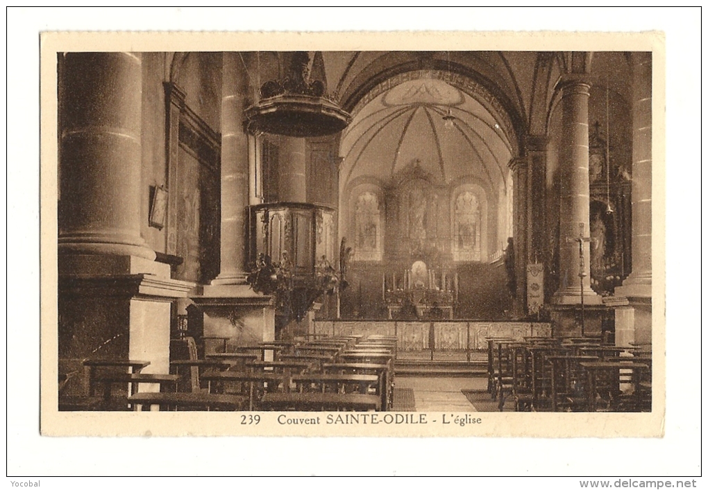 Cp, 67, Couvent Sainte-Odile, L'Eglise - Sainte Odile