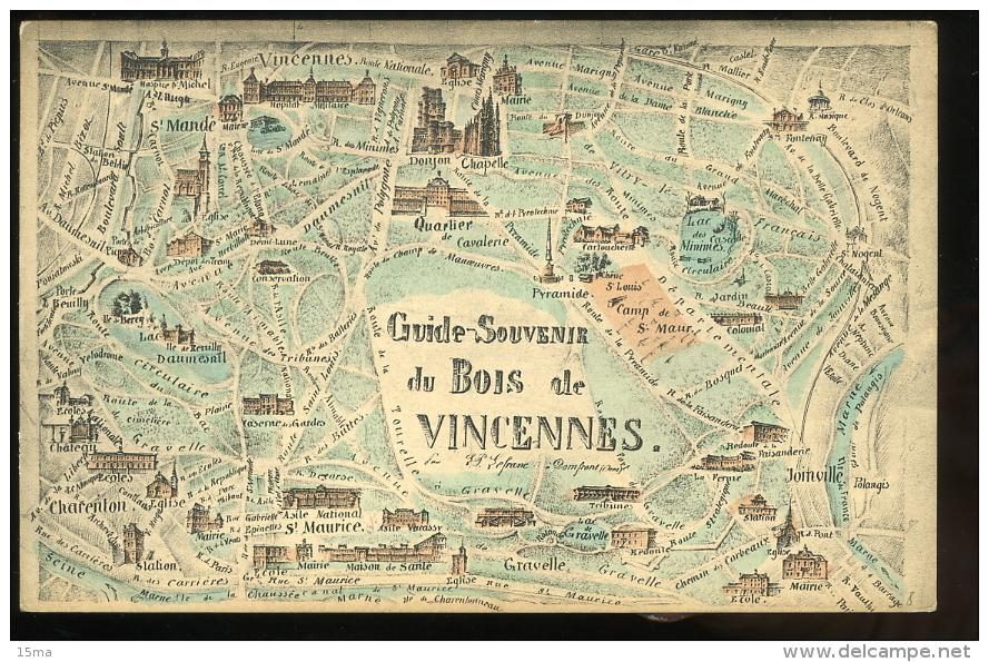 Paris Bois De Vincennes Guide Souvenir Du St Mandé St Maurice Joinville - District 12