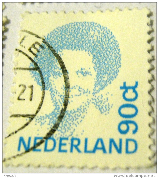 Netherlands 1991 Queen Beatrix 90c - Used - Oblitérés