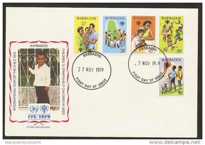 Barbades FDC Année Internationale De L´Enfant 1979 Barbados FDC Int. Year Of The Child IYC - Barbades (1966-...)