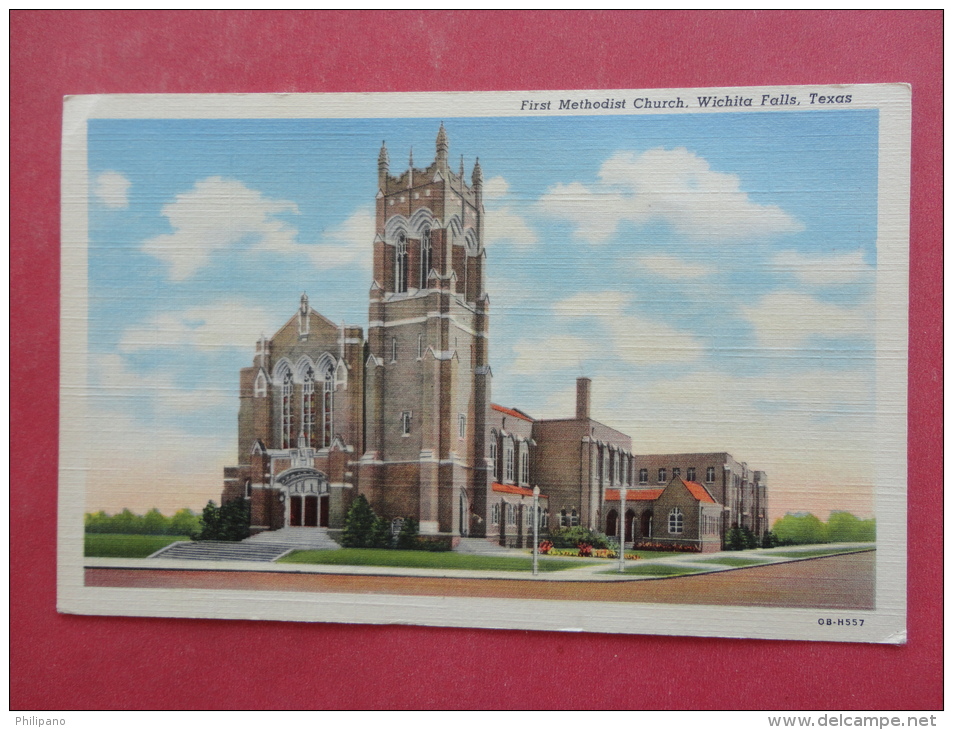 Wichita Falls TX   First Methodist Church Linen  Not Mailed      Ref 954 - Autres & Non Classés