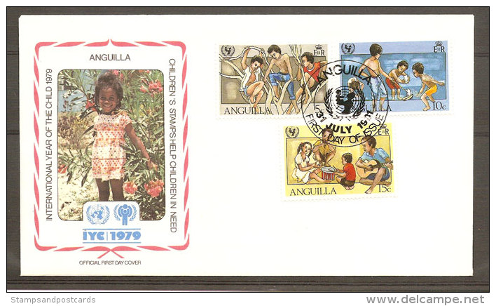 Anguilla FDC Année Internationale De L´Enfant 1979 Anguilla FDC Int. Year Of The Child IYC - Anguilla (1968-...)