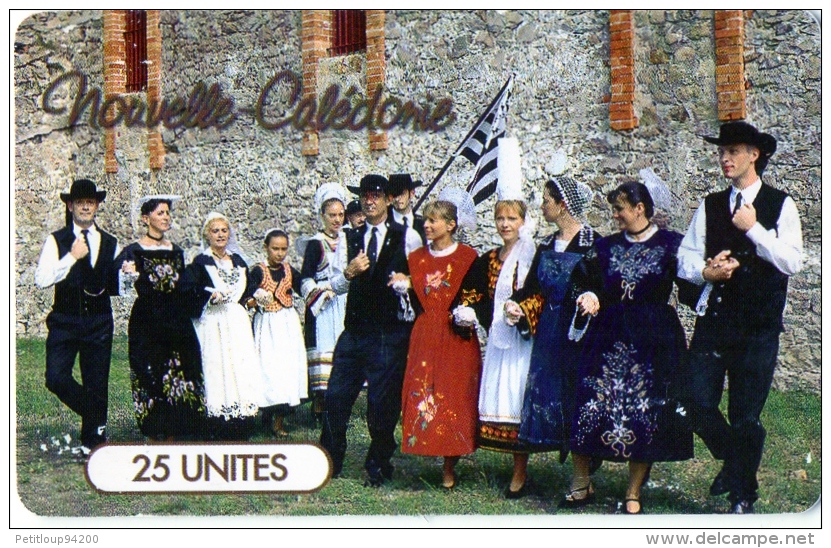 TELECARTE  NOUVELLE-CALEDONIE  25 Unités   Groupe Breton Danse Dance - Neukaledonien