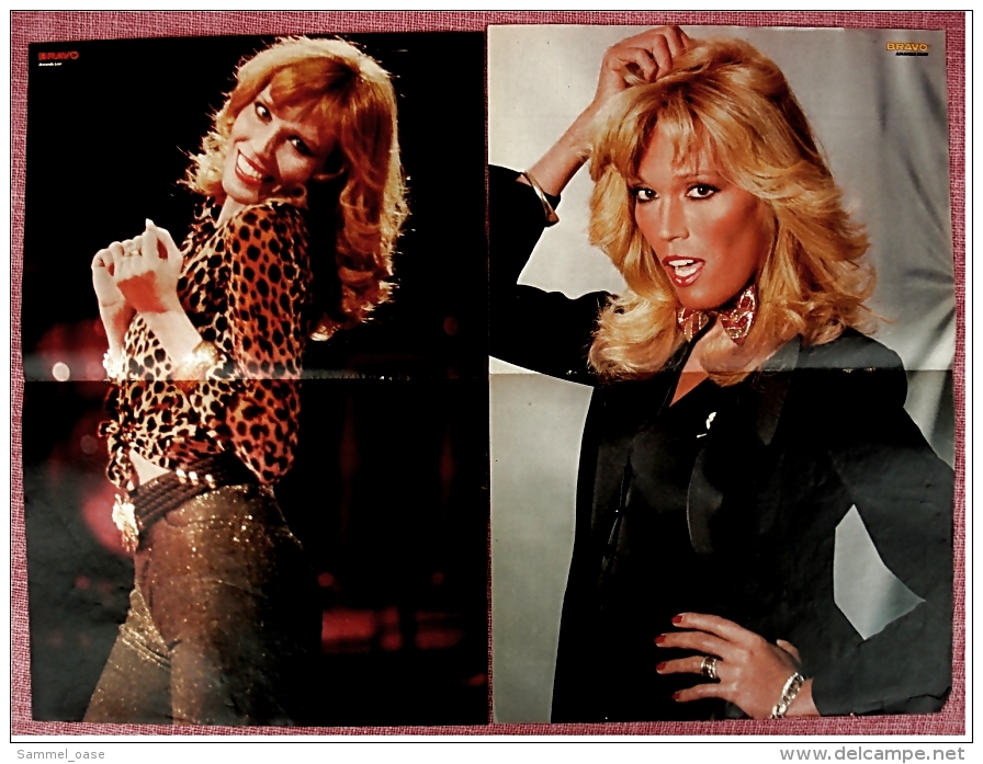 2 Kleine Poster  Amanda Lear  -  Von Bravo Ca. 1982 - Plakate & Poster