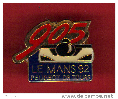 28528-pin's Peugeot 905.rallye.Le Mans.DR Tours.. - Peugeot