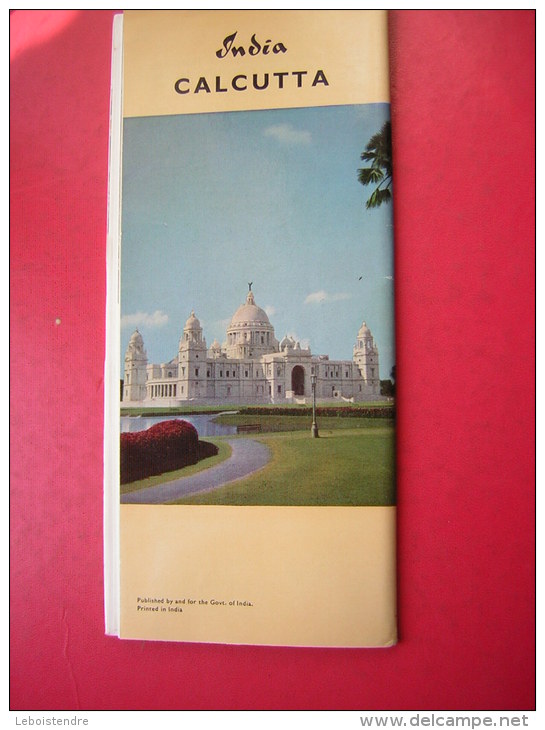 LIVRET / BROCHURE PUBLICITE   INDIA  EN ANGLAIS   CALCUTTA   AUGUST 1963 - Asie