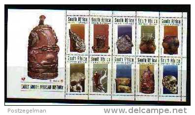 REPUBLIC OF SOUTH AFRICA, 1998, MNH Stamp(s) Archeology (sheet Or Loose,  Nr(s.) 1130-1139 - Ungebraucht