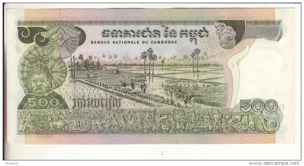 3 Billets De 100, 500 Et 1000 Riels Cambodge 1973 1975 - Cambodia