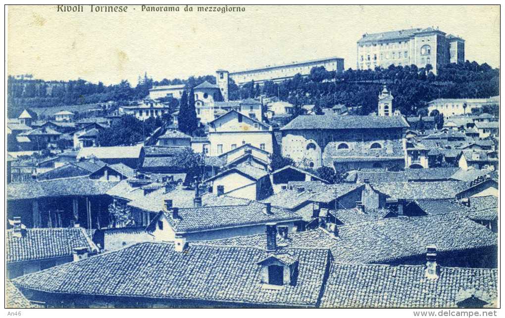 RIVOLI TORINESE - PANORAMA DA MEZZOGIORNO - VG SENZA FRANCOBOLLO XVERCELLI ORIGINALE D´EPOCA 100% - Rivoli