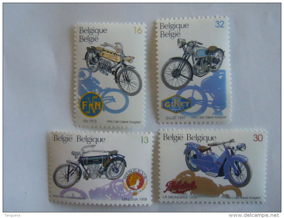 Belgie Belgique 1995 Moto Minerva FN La Mondiale Gillet  Yv COB 2615-2618 MNH ** - Nuevos