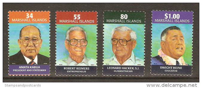 Marshall Personalities 2001 ** Marshall Islands Famous People 2001 ** - Marshall