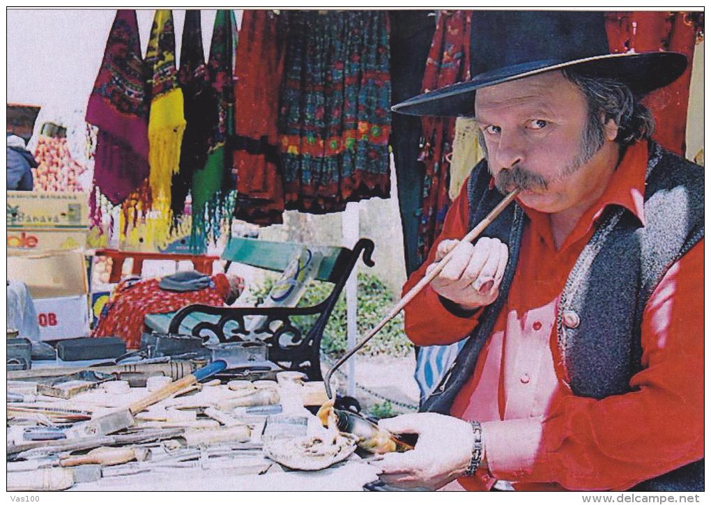 GYPSIES SILVERSMITH, POSTCARD UNUSED,ROMANIA. - Europa