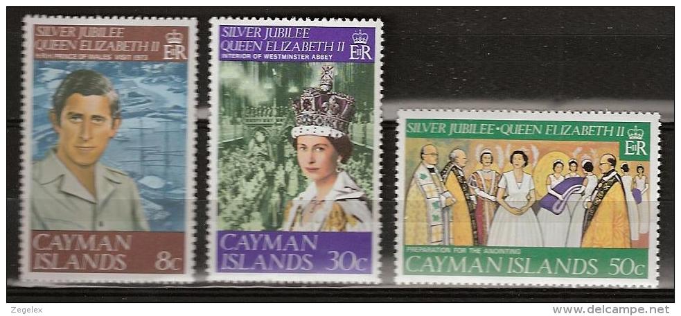 Cayman Islands 1977 Silver Jubilee Coronation Queen Elisabeth - MNH**, Postfrisch Ohne Falz , Neuf Sans CharniÂŠre , Nev - Cayman (Isole)