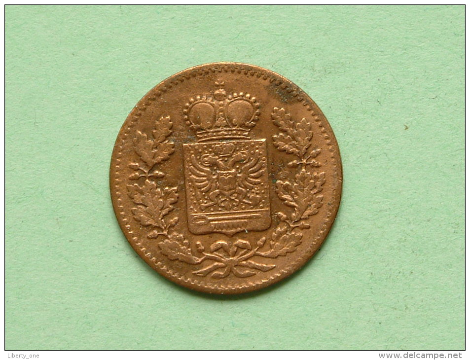 1861 - 1/4 KREUZER Schwarzburg / Rudolstadt / KM 175 ( Uncleaned Coin / For Grade, Please See Photo ) !! - Petites Monnaies & Autres Subdivisions