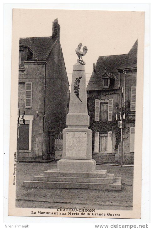 Cpa 58 - Chateau-Chinon - Le Monument Aux Morts De La Grande Guerre - Kriegerdenkmal