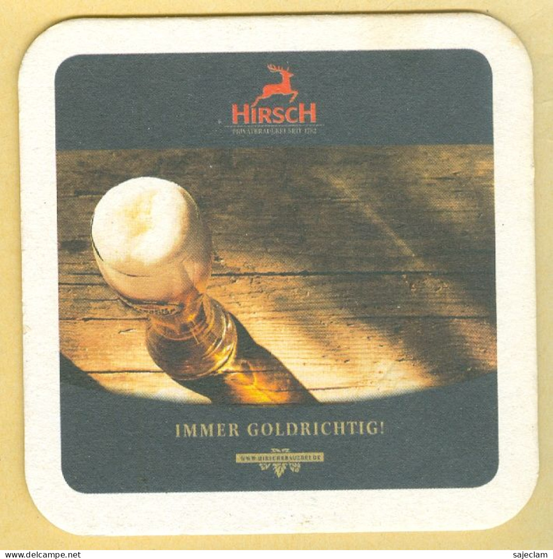 1 S/b Bière Hirsch (R/V) - Sous-bocks