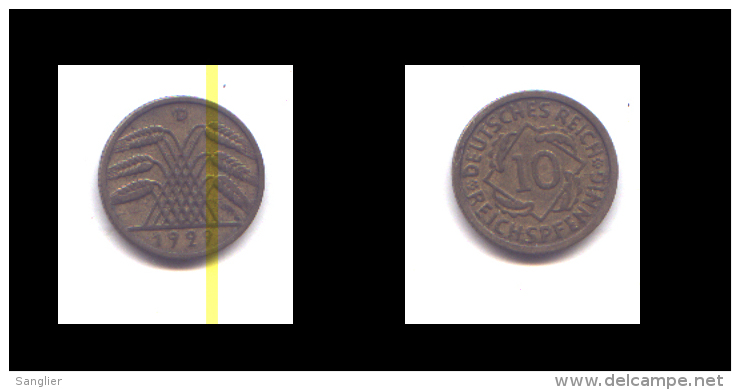 10 REICHSPFENNIG 1929 D - 10 Reichspfennig