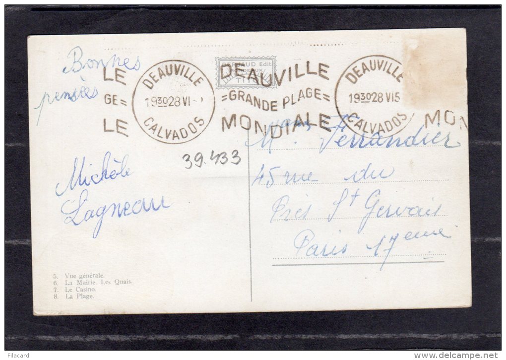 39433     Francia,  Trouville,  VGSB 1928 - Trouville