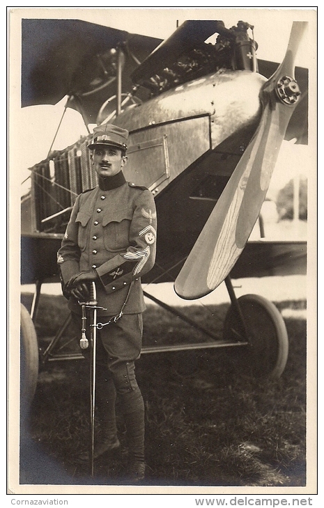 Aviateur Albert Cuendet -  1918 - Né à Ste-Croix - Aviation - Avion - Airmen, Fliers