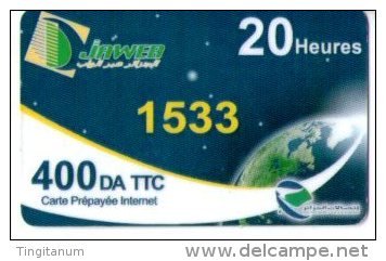 ALGERIE-CARTE ACCES INTERNET -JAWEB- 20 HEURES - Altri – Africa