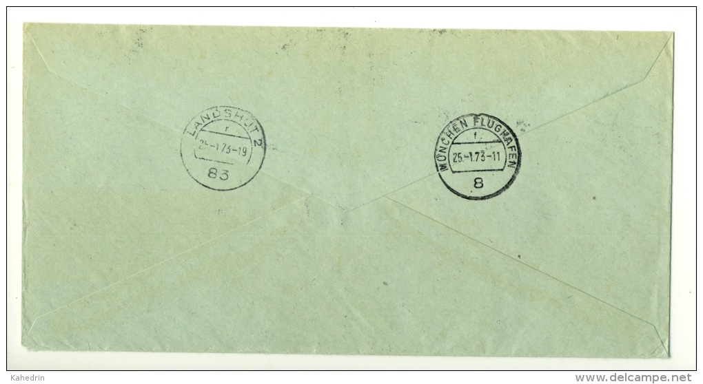 France 1971 - 1972, Registered Expres Cover To Germany, Service Philatelique Des P.T.T. - Cartas & Documentos