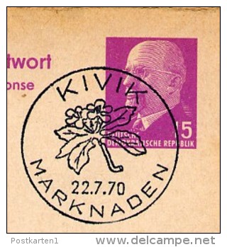 MARKNADEN KIVIK 1970 On East German Postal Card With Reply  P74 - Other & Unclassified