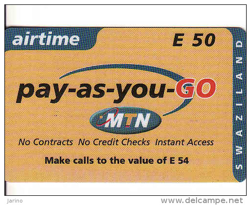 Swaziland, MTN, E50, Airtime - Swasiland