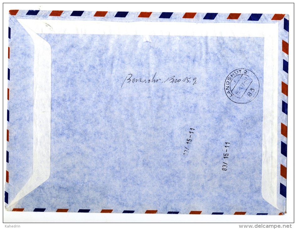 France 1972, Registered Expres Air Mail To Germany, Foire Europeenne 67 - Strasbourg - Cartas & Documentos