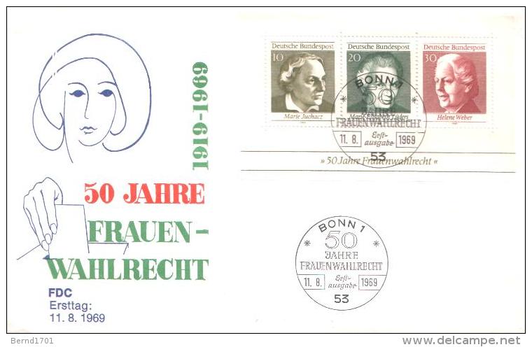 Germany - Block 5 FDC (b390)- - 1961-1970