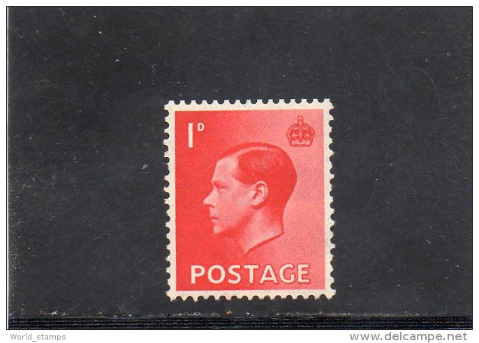 GRANDE BRETAGNE 1936 * FILG INVERSE - Unused Stamps