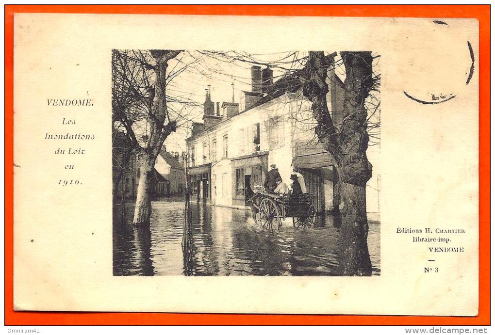 VENDOME - Inondations Loir 1910 - N° 3   (  L65 ) - Vendome