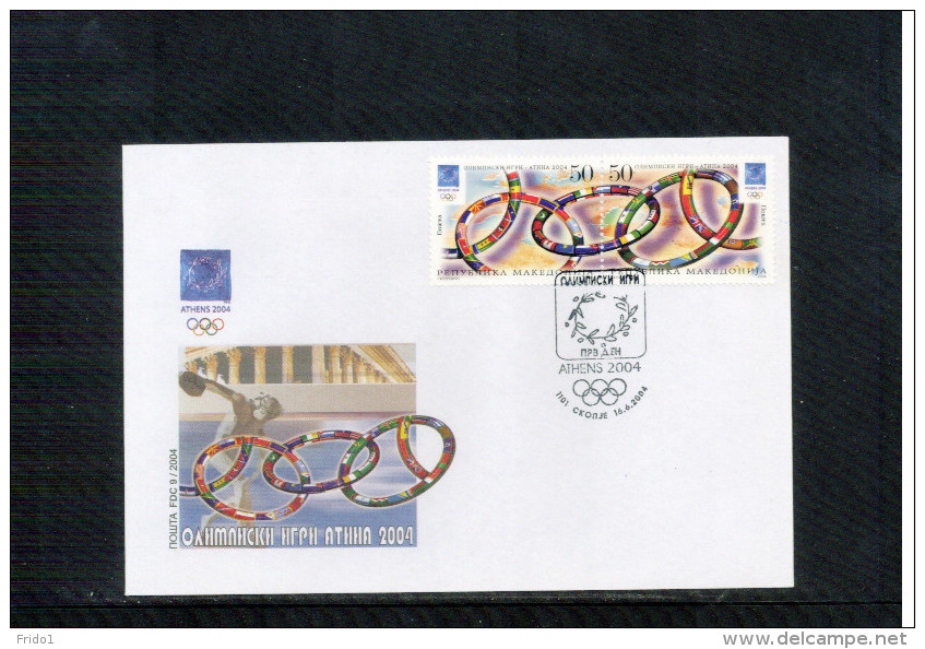 Makedonien / Macedonia 2004 Olympische Spiele / Olympic Games FDC - Summer 2004: Athens