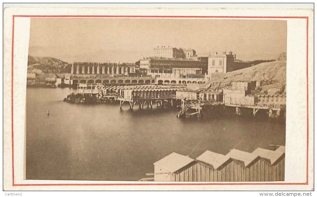 PHOTOGRAPHIE CDV 1870 : MARSEILLE BAINS DE MER DES CATALANS 13 - Other & Unclassified