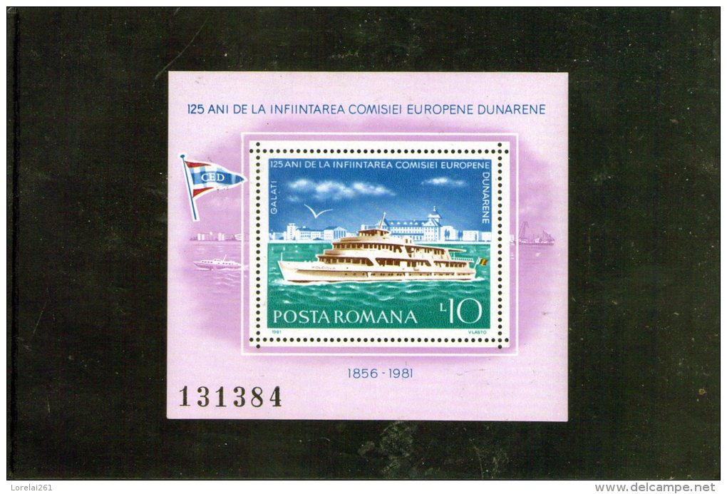 1981 COMMISSION EUROPEENNE DU DANUBE  Mi Bl  176 Et Yv Bl 147 MNH - Unused Stamps