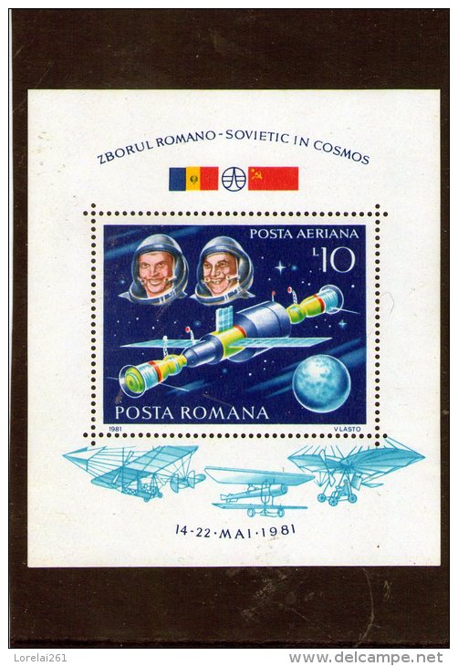 1981 - Intercosmos Sovieto-roumaine Mi Bl 180 Et Yv Bl 150 MNH - Unused Stamps