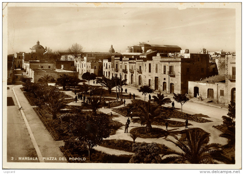 MARSALA (TP) PIAZZA DEL POPOLO 1938 - Marsala