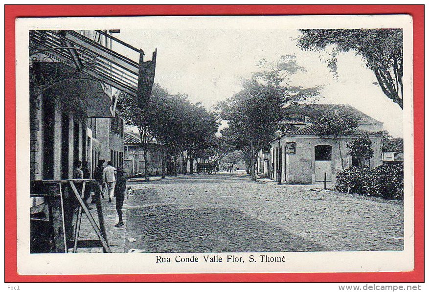 CPA: Sao Tome Et Principe -  Rua Conde Valle Flor - S.Thomé - São Tomé Und Príncipe