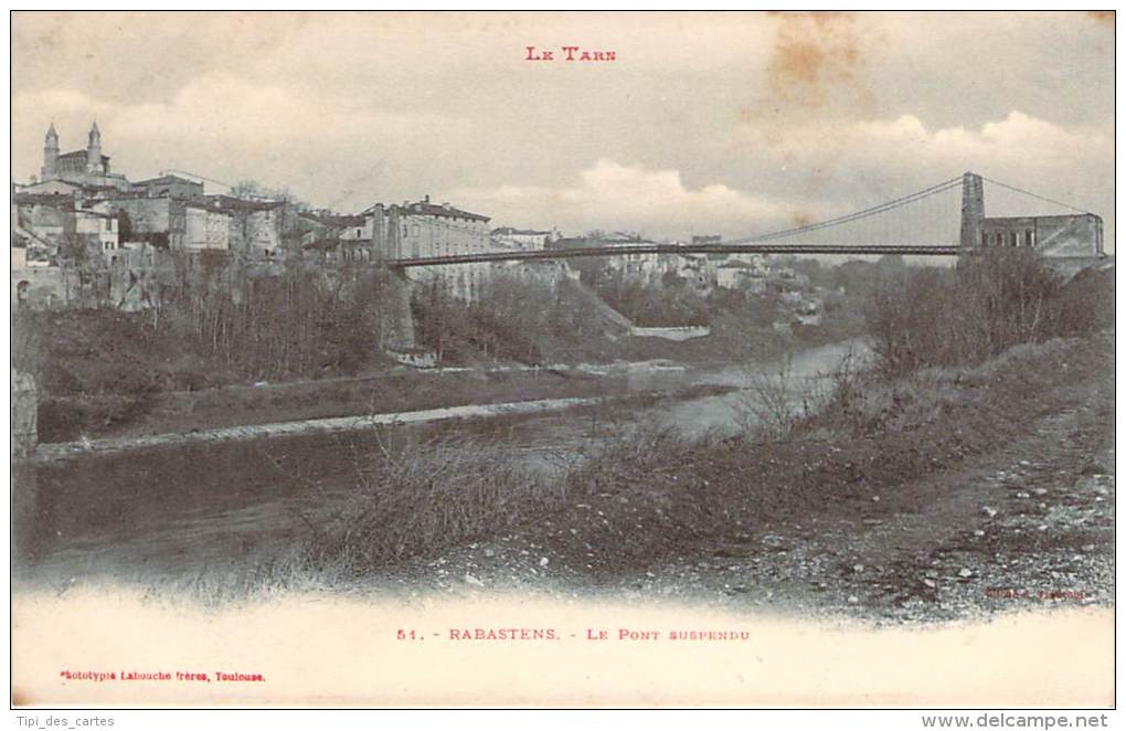 81 - Rabastens - Le Pont Suspendu - Rabastens