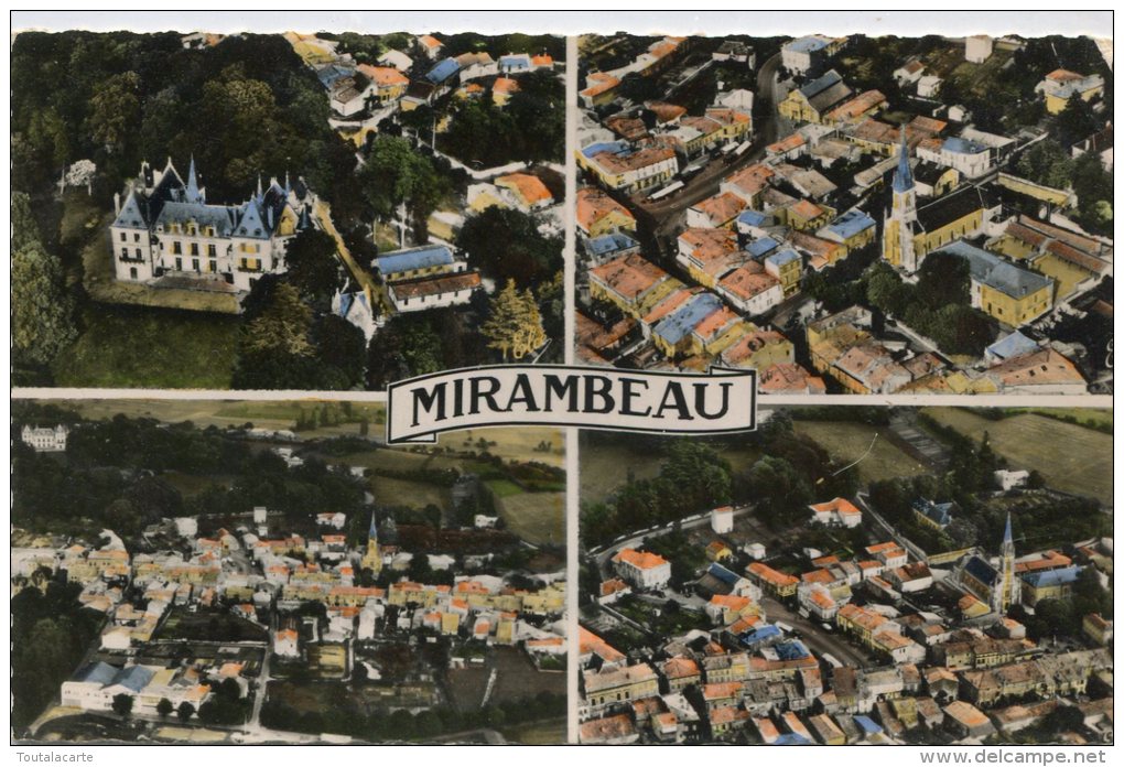 CPSM 17 MIRAMBEAU MULTI VUES 1961 - Mirambeau
