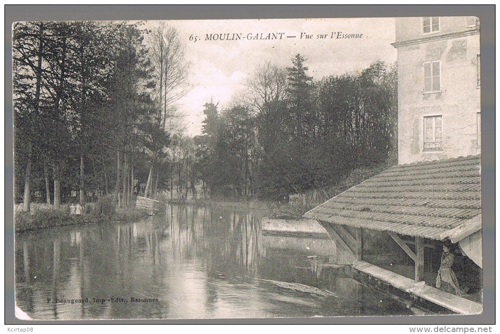 MOULAIN-GALANT . Vue Sur L'Essonne . ( Lavoir ) . - Autres & Non Classés