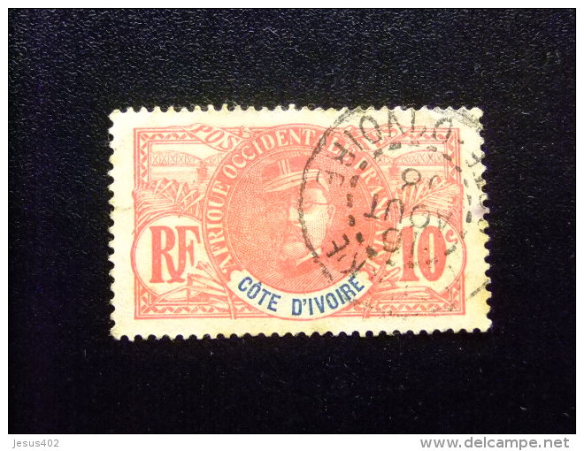 COTE D'IVOIRE -  COSTA DE MARFIL 1906  Colonia Francesa Yvert  Nº 25 º FU  Aminci - Used Stamps