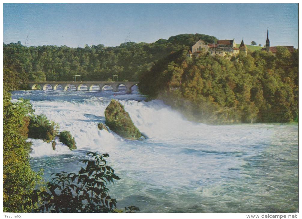 SVIZZERA--SCHAFFHOUSE--RHEINFALL--TOTALE BREITE DES FALLES 150 M.--EUROPAS GRUSSTER WASSERFALL--FG--V 9-6-69 - Schaffhouse